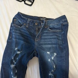 Ripped wax jeanssize 5